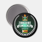 Zimbabwe Magneet (Voorkant / Achterkant)