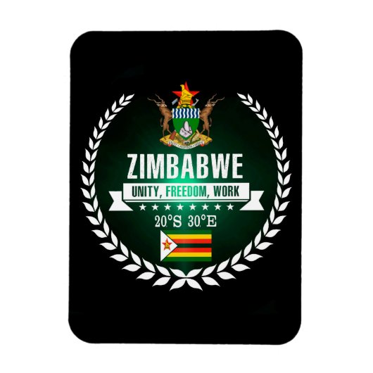 Zimbabwe Magneet (Verticaal)