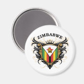 Zimbabwe Magneet (Voorkant / Achterkant)