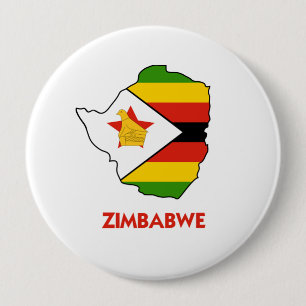 ZIMBABWE MAP RONDE BUTTON 4,0 CM