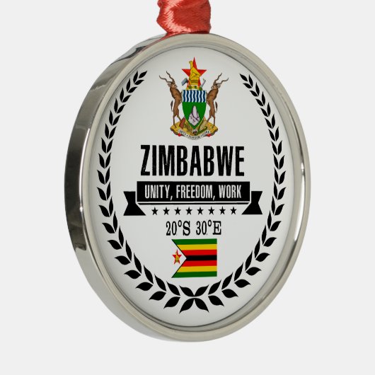 Zimbabwe Metalen Ornament (Rechts)