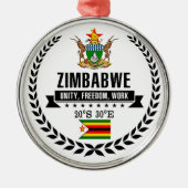 Zimbabwe Metalen Ornament (Voorkant)