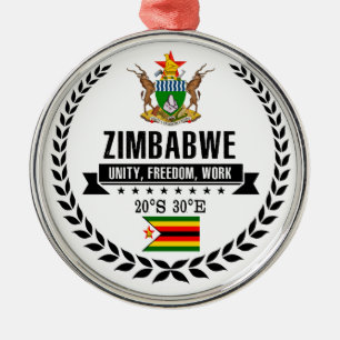 Zimbabwe Metalen Ornament