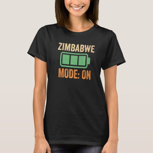 Zimbabwe Modus Op Batterij T-shirt (Voorkant)