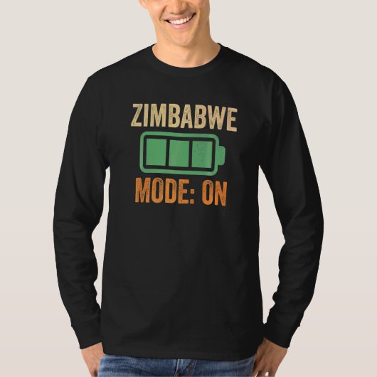 Zimbabwe Modus Op Batterij T-shirt (Voorkant)