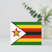 Zimbabwe National World Flag Briefkaart (Staand voorkant)