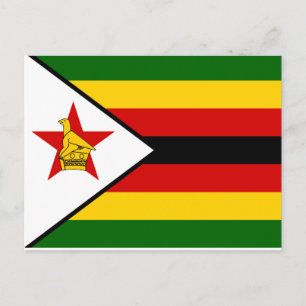 Zimbabwe National World Flag Briefkaart