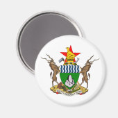 Zimbabwe officieel wapen heraldiek symbool magneet (Voorkant / Achterkant)