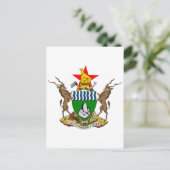 Zimbabwe Officieel wapenschild heraldry-symbool Briefkaart (Staand voorkant)