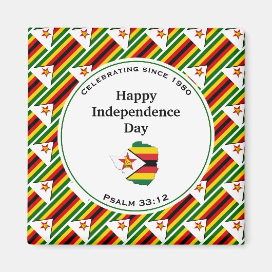 Zimbabwe Onafhankelijkheid Magneet (Voorkant)