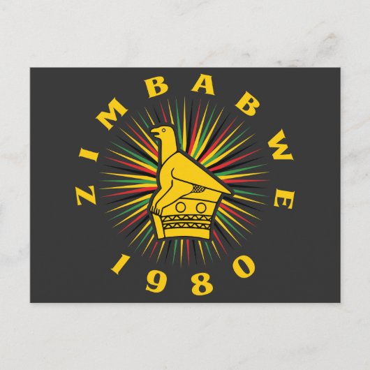 Zimbabwe Onafhankelijkheidsdag Briefkaart (Voorkant)