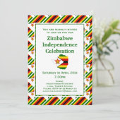 ZIMBABWE ONAFHANKELIJKHEIDSVIERING Zimbabwaanse vl Kaart (Staand voorkant)