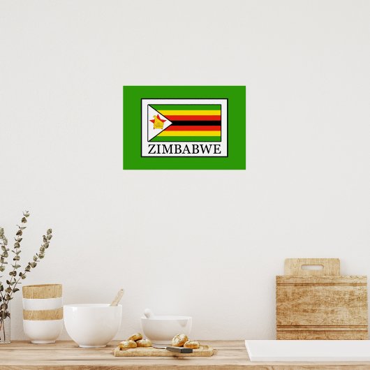 Zimbabwe Poster (Keuken)