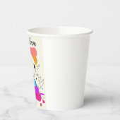 Zimbabwe retro reizen logo papieren bekers (Links)