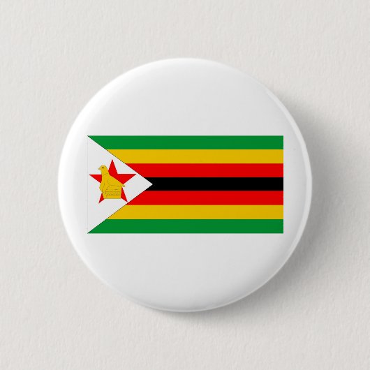 Zimbabwe Ronde Button 5,7 Cm (Voorkant)