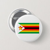 Zimbabwe Ronde Button 5,7 Cm (Voorkant /achterkant)