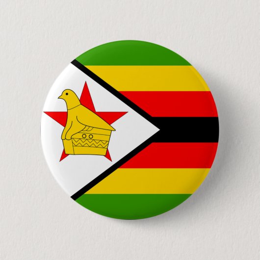 Zimbabwe Ronde Button 5,7 Cm (Voorkant)