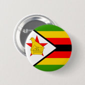 Zimbabwe Ronde Button 5,7 Cm (Voorkant /achterkant)
