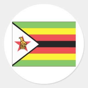 Zimbabwe Ronde Sticker