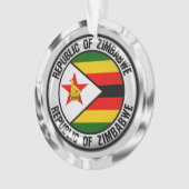Zimbabwe Round Emblem Ornament (voorkant)