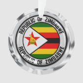 Zimbabwe Round Emblem Ornament (voorkant)