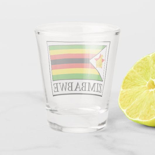 Zimbabwe Shot Glas (Achterkant)