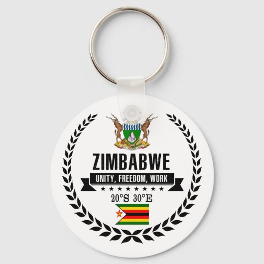 Zimbabwe Sleutelhanger (Voorkant)