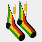 Zimbabwe Socks, patriottische Zimbabwe vlag mode Sokken (Rechts)