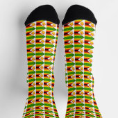 Zimbabwe Socks, patriottische Zimbabwe vlag mode Sokken (Top)