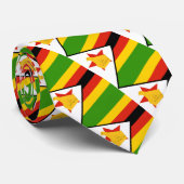 Zimbabwe Stropdassen, mode Zimbabwe vlag, bedrijf Stropdas (Opgerold)