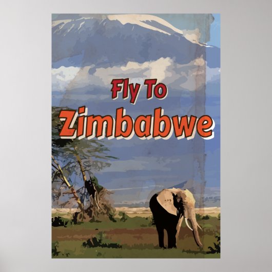 Zimbabwe vakantie-Poster Poster (Voorkant)