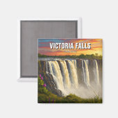 Zimbabwe Victoria Herfsten Reizen Magneet (Voorkant / Achterkant)