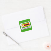 Zimbabwe Vierkante Sticker (Envelop)