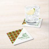 ZIMBABWE VLAG MET GESCHIKTHEID VAN DE Tekst Kartonnen Onderzetters (Insitu)