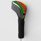 Zimbabwe vlag prachtig patriottisch golfheadcover (Schuin)