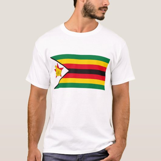 Zimbabwe Vlag T-shirt (Voorkant)