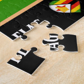 Zimbabwe vlag & Zimbabwe land / Zimbabwe Legpuzzel (Zijkant)