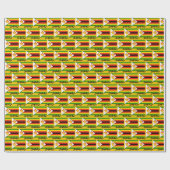 Zimbabwe Wrapping Paper, Zimbabwaanse vlag patriot Cadeaupapier (Vlak)
