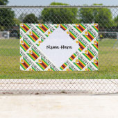 Zimbabwe Zimbabwaanse vlag betegeld gepersonalisee Spandoek (Insitu)