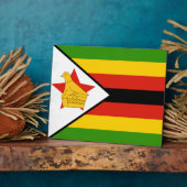 Zimbabwe - Zimbabwaanse vlag Fotoplaat (Zijkant)