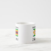 Zimbabwe Zimbabwaanse vlag gepersonaliseerd Espresso Kop (Voorkant)