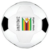Zimbabwe Zimbabwaanse vlag gepersonaliseerd Voetbal (Gedraaid)