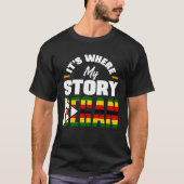 Zimbabwe Zimbabwe Zimbabwaanse vlag zijn waar mijn T-shirt (Voorkant)