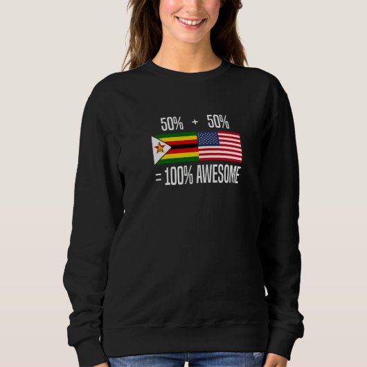 Zimbabwean Roots Zimbabwe Zimbabwean American Trui (Voorkant)