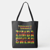 Zimbabwean Traditional Jira reRetso African Print  Tote Bag (Achterkant)