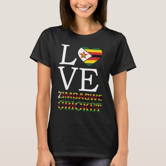 Zimbabwes Cricket Voor Mannen T-shirt (Voorkant)