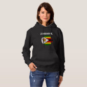 Zimbabwese vlag modern hoodie (Voorkant volledig)