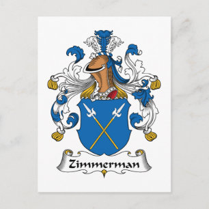 Zimmerman Family Crest Briefkaart