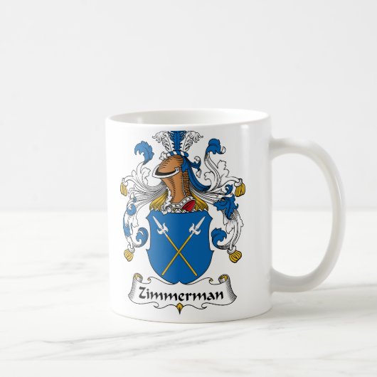 Zimmerman Family Crest Koffiemok (Rechts)