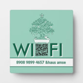 Zimmervermietung Hostel WiFi Schild Fotoplaat (Voorkant)